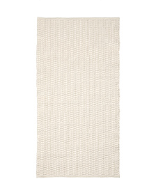 Ковер Mascarell из хлопка и полиэстера белого цвета 70 x 140 см