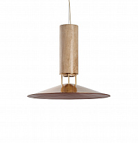 Люстра Rebound Travertine коричневая кожа