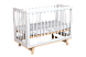 Кроватка для новорожденного Lillaland - модель Lilla Aria белая/дерево