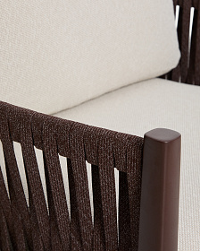 Комплект садовой мебели Aleria из коричневого алюминия и веревки