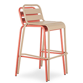 Уличный барный стул Lianis цвета капучино