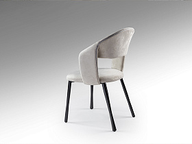 Willy Стул каменно-серый/черный