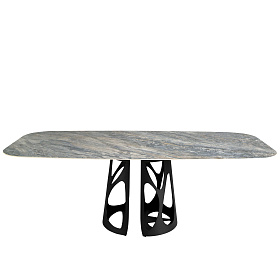 Овальный обеденный стол 1136/DT959 из мраморной керамики