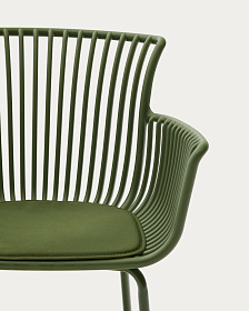 Садовый стул Surpika зеленый со стальными ножками