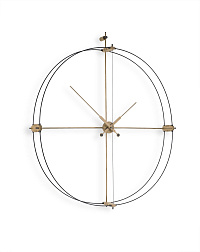 Настенные часы Delmori Premium черный/дуб