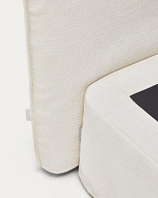 Изголовье кровати Jaira из белого шенилла со съемным чехлом для кроватей шириной до 180 см