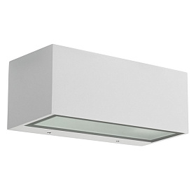 Настенный светильник IP54 Nemesis Aluminium 90*220mm E27 15W белый