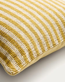 Чехол для подушки Dirome в горчично-полосатую расцветку, 100% ПЭТ, 45 x 45 см