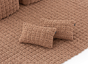 Подушка декоративная Momos светло-коричневая 48x30 см