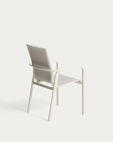Уличный стул Canea из алюминия цвета экрю