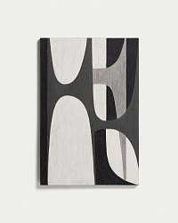 Абстрактная черно-белая картина Onure, 60 x 90 см