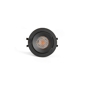 KIVI Встраиваемый светильник ORIENTABLE черный 7W 3000K 36° IP44