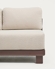 Трехместный диван Nerano из коричневого алюминия, 208 см