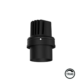 Встраиваемый светильник ELIOS TUBE IP20 10W черный 15є 2700K TRIAC