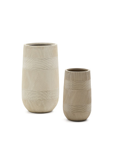 Набор из 2 кашпо Tival из песчаника бежевого цвета Ø 45 см