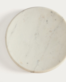 Поднос Obena из белого мрамора Ø 25 см