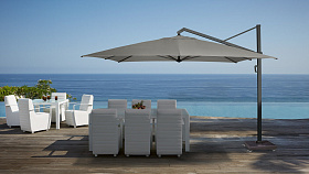 Зонт ICON 400х300 R MANHATTAN ANTHRACITE (с основанием и чехлом для хранения)