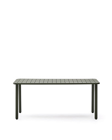 Уличный стол Brai из оцинкованной стали зелёного цвета 180 x 90 см