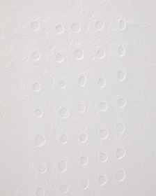 Olvin Абстрактная картина на белой бумаге с рельефным рисунком 73,6 x 93,6 см