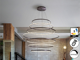 Odessa Люстра 7 арок D150 бронзовый