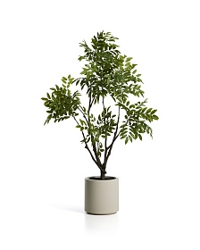 Искусственное дерево Rhus в белом горшке, 185 см
