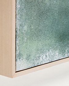 Абстрактная картина Selnar зеленая 60 x 90 см