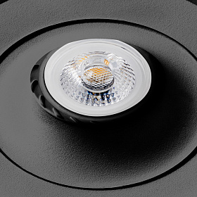 Встраиваемый светильник с рамкой Argon-С черный