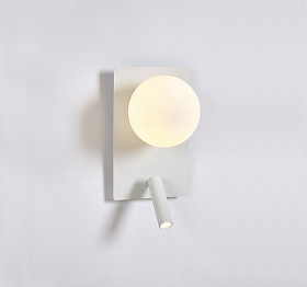 Бра с ридром вертикальное Glos белое