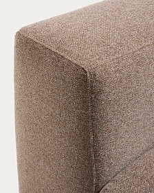 Коричневое кресло из синели Blok, 90 см