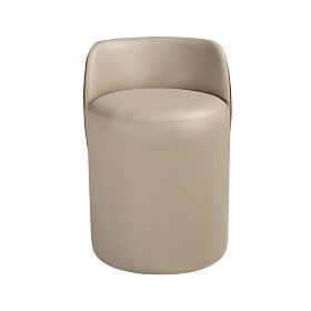 Пуф 5187 из экокожи в норковом и коричневом цветах