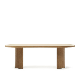 Стол Nealy с дубовым шпоном в натуральной отделке, 240 x 100 см