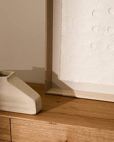 Olvin Абстрактная картина на белой бумаге с рельефным рисунком 73,6 x 93,6 см