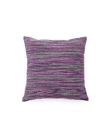Чехол для подушки из жаккардовой ткани в фиолетовую полоску 45 x 45 см