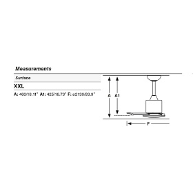 Потолочный вентилятор Andros коричневый с двигателем постоянного тока