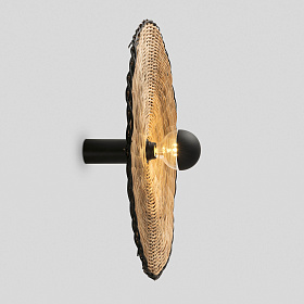 Настенный/потолочный светильник Costas 600 H140 черный/из ротанга