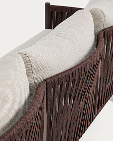 Комплект садовой мебели Aleria из коричневого алюминия и веревки