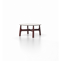 SERRA Уличный журнальный стол круглый BURGUNDY