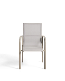 Уличный стул Canea из бежевого алюминия