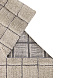 Шерстяной стираемый ковер Мозайка Sandstone 170x240