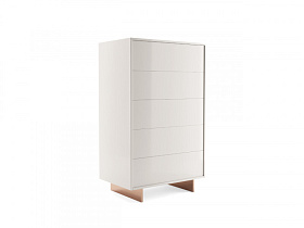 Шифоньер Mood белый лак/золотой