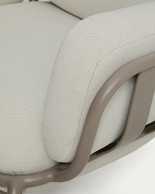 Уличное кресло Joncols из алюминия цвета таупе