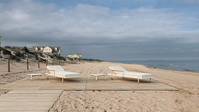 Столик для шезлонга Hamptons 58x58x25