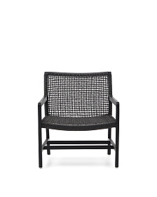Sabolla Кресло из массива тикового дерева черного цвета