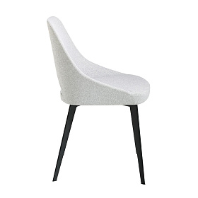 Обеденный стул A203 /4101 серый тканевый на металлических ножках