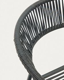 Futadera Садовый стул из серой веревки и серой стали