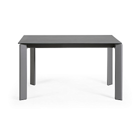 Стол Atta 140 (200) x90 антрацит керамика