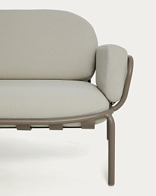 Уличный 3-х местный диван Joncols из алюминия цвета таупе, 225 см