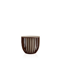 Круглый кофейный столик Frames T558 44 R32 Antique Brown/110 Ft Bronze