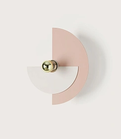 Бра Haban 2 диска 35 см / 25 см  + цоколь 10 см золотой