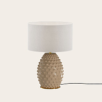 Настольная лампа Cactus NAC135/1 золотой металл с абажуром 801011/31